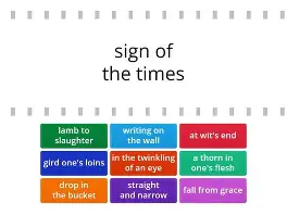 Biblical Idioms in the Bible