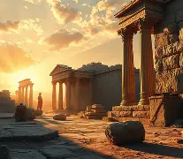 The Bible with archaeological artifacts