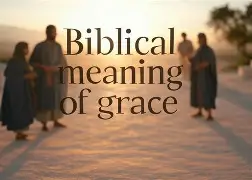 A cross with the words 'Grace' and 'Mercy'