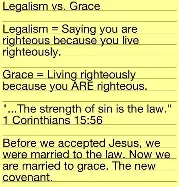 The Law vs Grace - Conclusion