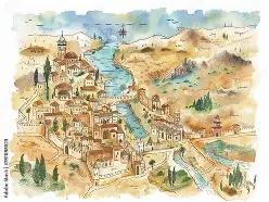 Biblical Sites in the Holy Land Map