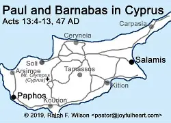 Map of Paul's Journeys