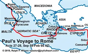 The Shipwreck of Paul on his way to Rome
