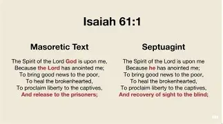 Comparison of Septuagint and Masoretic Text